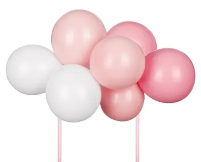 Produktbild von Ballon-Tortenaufsatz, Rosa, 29 cm