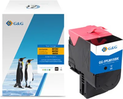 Produktbild von G&G kompatybilny toner z Lexmark 80C2SK0, NT-FPL801XBK-A, black, 2500s