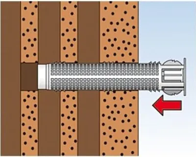 Immagine prodotto di Fischer 645 ancoraggio a vite / tassello a muro 4 pz