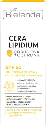 Immagine prodotto di Crema viso con lipidi e Spf50, 30 ml