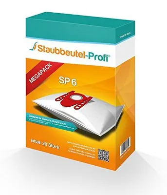 Produktbild von 20 Staubsaugerbeutel kompatibel mit Siemens iQ300 VSC3320, VSP3SIL66M IQ300 von Staubbeutel-Profi®