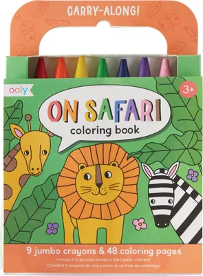 Produktbild von Ooly Malbuch Safari - tragbares Malset für Kinder