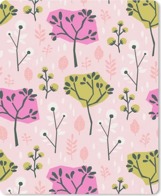 Produktbild von MuchoWow® Mauspad Mousepad Rosa - Bäume - Blätter - Design 30x40 cm - Mousepads - Maus Mat - Pad - Mausunterlage - Mausmatten