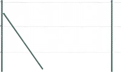 Immagine prodotto di vidaXL Pali per recinzione, 26 pezzi, verde, 3,2 x 3,2 x 210 cm