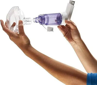 Produktbild von Philips OptiChamber Diamond HH1306 Vorschaltkammer mit Ventil und Maske