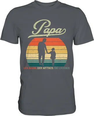 Produktbild von Papa Tochter Vater Geschenk Vatertag T-Shirt – Dark Grey / 3XL