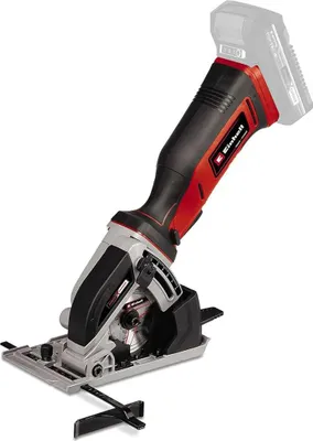 A cordless mini circular saw is shown against a white background.