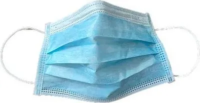 Produktbild von Chirurgische Maske, 3-lagig, blau, Einwegartikel, Typ II,  - CRISTAL HYGIENE - Karton mit 50 Stück - F1480000