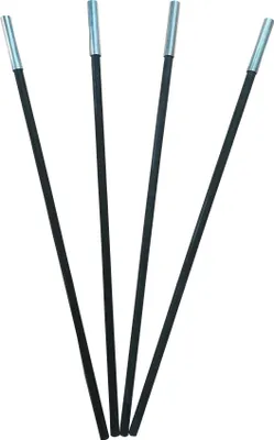 Produktbild von 4er Set Fiberglasstangen Ø13mm x 65cm Zeltstangen Fiberglasstäbe Glasfaser kürzbar