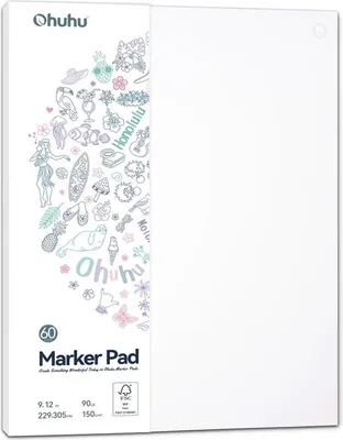 Zdjęcie produktu dla OHUHU Marker Pad 305x229mm, 60 arkuszy
