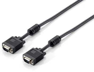 Obrázek produktu pro Equip 118817, 1,8 m, VGA (D-Sub), VGA (D-Sub), Samec, Samec, Černá