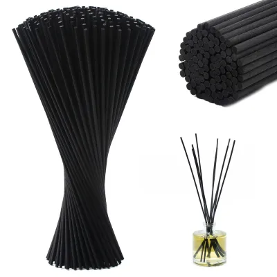 Duftstäbchen 60er-Pack, 30 cm x 3 mm, schwarz, Naturfaser