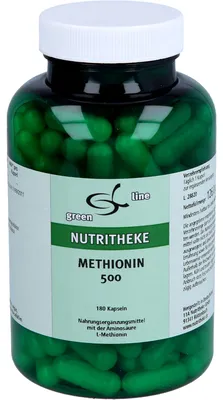 Obrázek produktu pro Green Line Nutritheke Methionine 500 kapslí, 180 kapslí