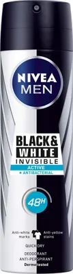 Immagine prodotto di Nivea Men Invisible For Black And White Active Deodorant Spray 200 ml