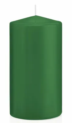 Produktbild von Wiedemann 618323.008 Stumpenkerze - 150 x 80 mm, mit ASF, dunkelgrün