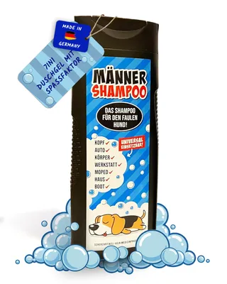 Produktbild von Männershampoo 7in1 Duschgel für den faulen Hund Lustiges Spassgeschenk für Freund, Scherzartikel Männerduschgel Geschenkidee Geburtstagsgeschenk