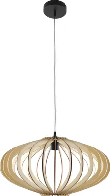 Produktbild von MOOD Holz Pendelleuchte Ø45cm – Nachhaltige E27 Hängelampe für natürliches & modernes Ambiente