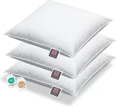 Produktbild von 3 Stück Daunenkissen Kuschelkissen Sofakissen Füllkissen Sabine 40x40
