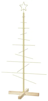 Imagen del producto de Árbol de Navidad metálico con soporte, modelo KUOPIO, 120 cm, acero, color dorado
