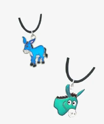 Produktbild von 1 Stimmungskette Esel, Kette Anhänger Modeschmuck Ketten Geschenke Schmuck, Bauernhoftiere