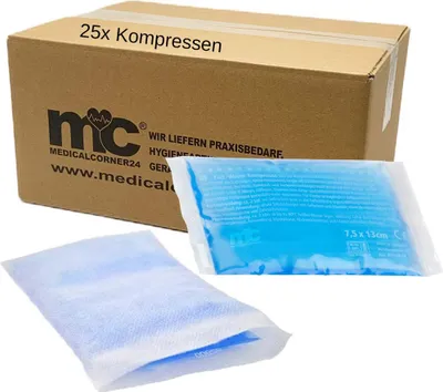 Produktbild von Kalt Warm Kompressen, Gel, mit 25 Vliesstoffhüllen, 8 x 13 cm, 25 St.