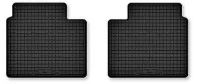 Produktbild von Gummi-Fußmatten Hinten für Mercedes S W222 2013- (Limousine) – 2-tlg, Schwarz, Semi-Universal, angepasst – Wielganizator Semi-Universal