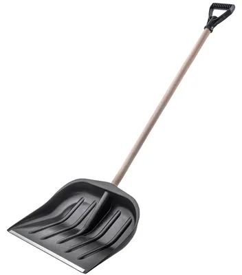 Obrázek produktu pro Lopata na sníh, odolná kovová konstrukce, ergonomická rukojeť, červená