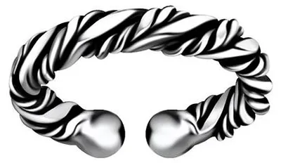 Produktbild von Ohrklemme Silber 925: Ear Cuff Ohrring "Bali-Design"