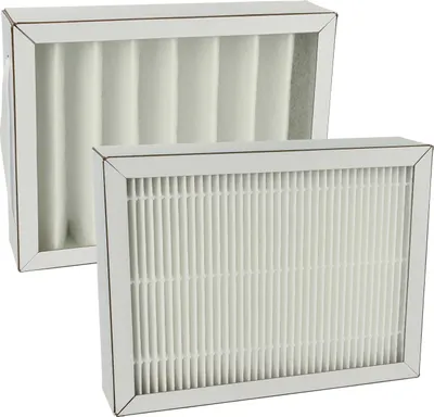 Produktbild von vhbw Filterset Ersatz für Pluggit APFG4F7-180 für Lüftungsgerät - Luftfilter G4 / F7 (2 Stück), Weiß