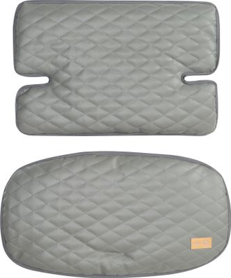 roba Sitzverkleinerer Sit Up 'Luxe' - 2-teilige Hochstuhleinlage 'Stone gesteppt' - Sitzkissen für alle roba 'Sit Up' Treppenhochstühle