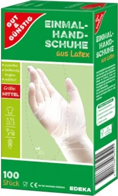 Produktbild von Gut & Günstig Handschuhe M weiß