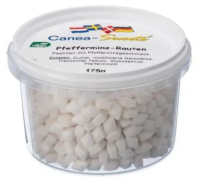 Obrázek produktu pro Pharma Peter Pastilky s příchutí máty peprné, 175 g bonbóny
