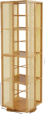 Produktbild von Bücherregal, 4-stufig, 360° drehbares Design, Holzfarbe