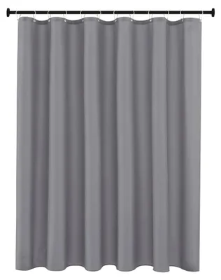 Produktbild von Duschvorhang 120x180 cm aus Textil, waschbar und schimmelresistent, für Badewanne und Dusche, inklusive Duschvorhangringe