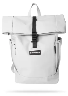 Produktbild von GymBeam - Rolltop Rucksack in White