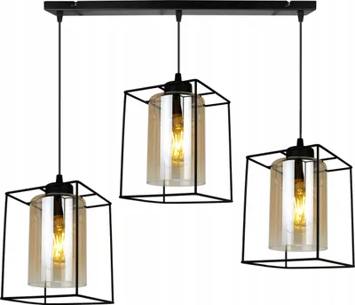 Obrázok produktu pre Moderná elegantná závesná lampa so skleneným tienidlom