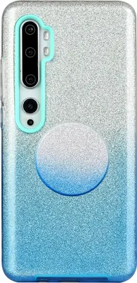 Produktbild von Für XIAOMI CC9E/A3/10 PRO/K20/K20 pro Handy Case Gradient Farbe Glitzer Pulverabdeckung mit Airbag Bracket blau