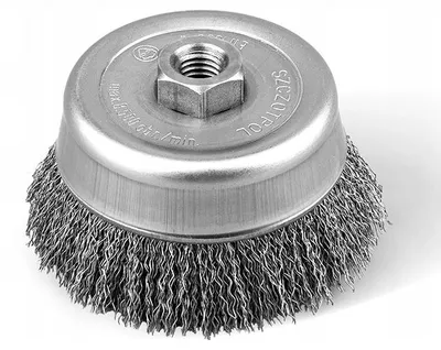 Produktbild von Szczotpol Draht-Stirnbürste M14 für Winkelschleifer 80mm Stahl