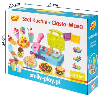 Produktbild von Smily Play Ciasto Masa Lody dla dzieci - Zestaw