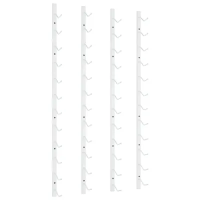 Produktbild von vidaXL Wand-Weinregal für 12 Flaschen 2 Stk. Weiß Eisen