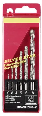 Productafbeelding van Borenset silver 2-8 mm 6dlg KWB