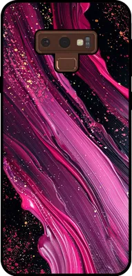 Produktbild von Smartphonica Telefon Fall geeignet für Samsung Galaxy Note 9 mit Marmor Druck - TPU zurück Abdeckung Fall Marmor Design - lila rosa