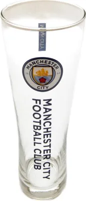 Obrázek produktu pro Manchester City FC - Sklenice na pivo, plzeňská TA8589 (jedna velikost) (průhledná/nebesky modrá)