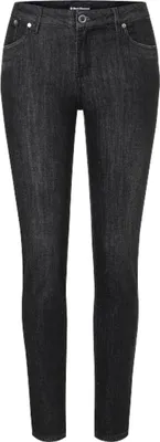 Schwarze Denim-Hosen für Damen von Black Diamond; geeignet für Klettern und Bouldern.