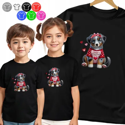 Produktbild von Kinder T-Shirt - SZCZENIAK Z SERDUSZKAMI für Kinder - M