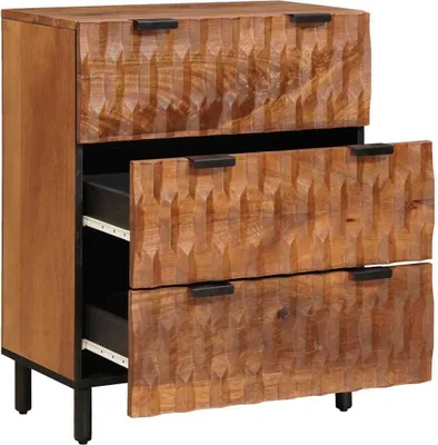 Obrázok produktu pre vidaXL Komoda Akáciová hnedá povrchová úprava 60 x 33 x 75 cm