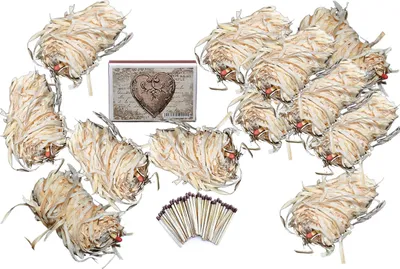 Produktbild von jameitop® Grillanzünder Set 12 Stück Holzwolle + 1 Stück Streichholzschachtel Kamin Grill Feuer Ofen BBQ