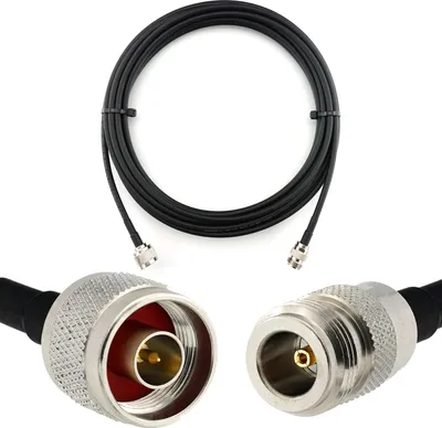 Image de N mâle à N femelle 7m - HF-240 (équivalent LMR 240) câble d'antenne d'extension - pour WiFi RF antenne GSM LTE 4G 5G 6G routeur amplificateur de signal Lora Ham CB radio