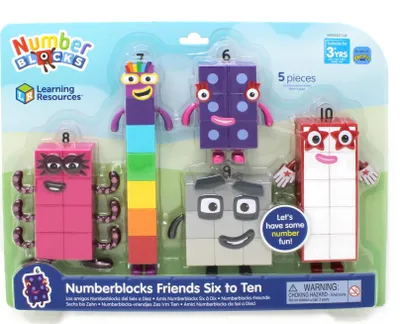 Zdjęcie produktu dla Klocki do nauki cyfr Friends od sześciu do dziesięciu Figurki do zabawy