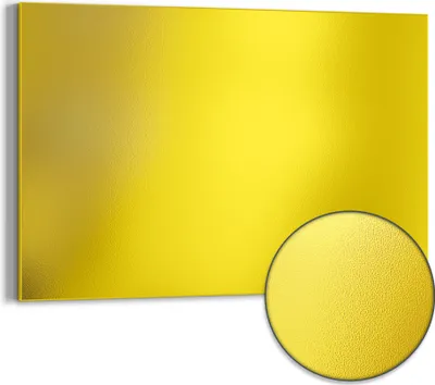 Produktbild von DEQORI Magnettafel Metall 60x40 cm 'Gelb' Whiteboard Pinnwand Magnetboard Büro